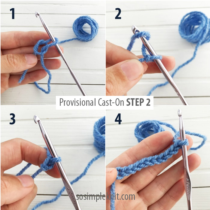 Step 2: Crochet a chain stitches slightly more than the number of stitches you need to cast on. Pull the thread through the last loop of the chain, securing the end from unraveling.